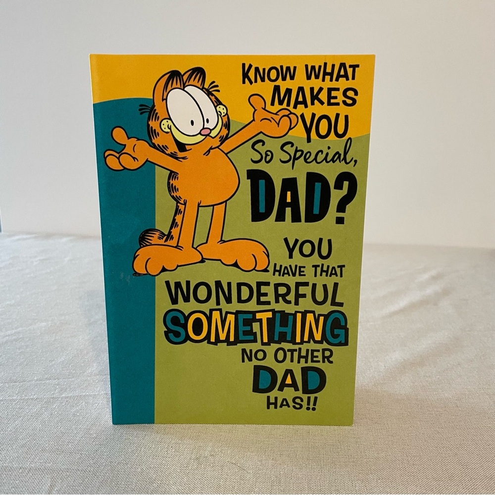 Garfield Dad Birthday Card Pop Up